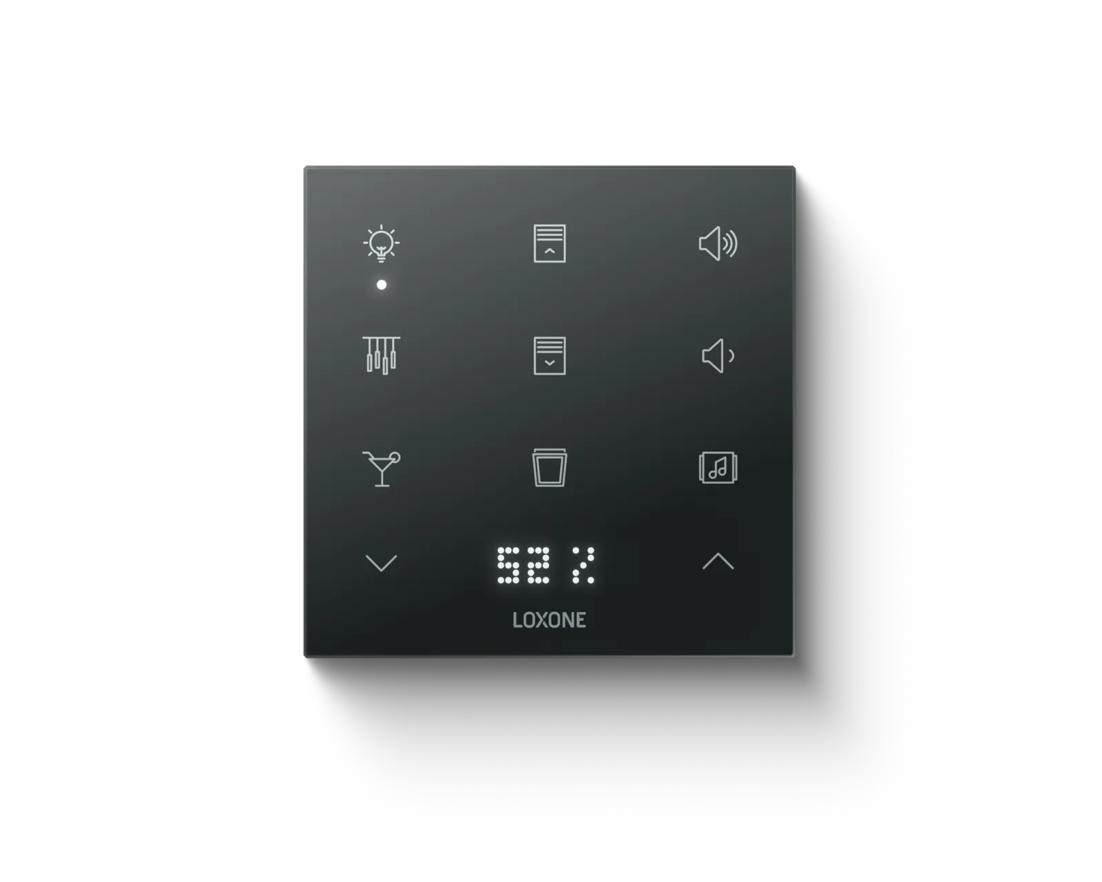 Loxone Touch Pure Flex Bedienelement in Anthrazit